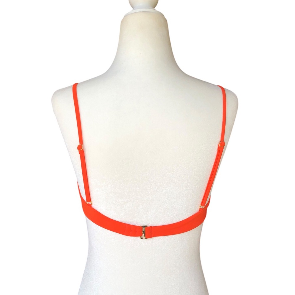 Tory Burch Adjustable Orange Bathing Suit top - Picture 7 of 10